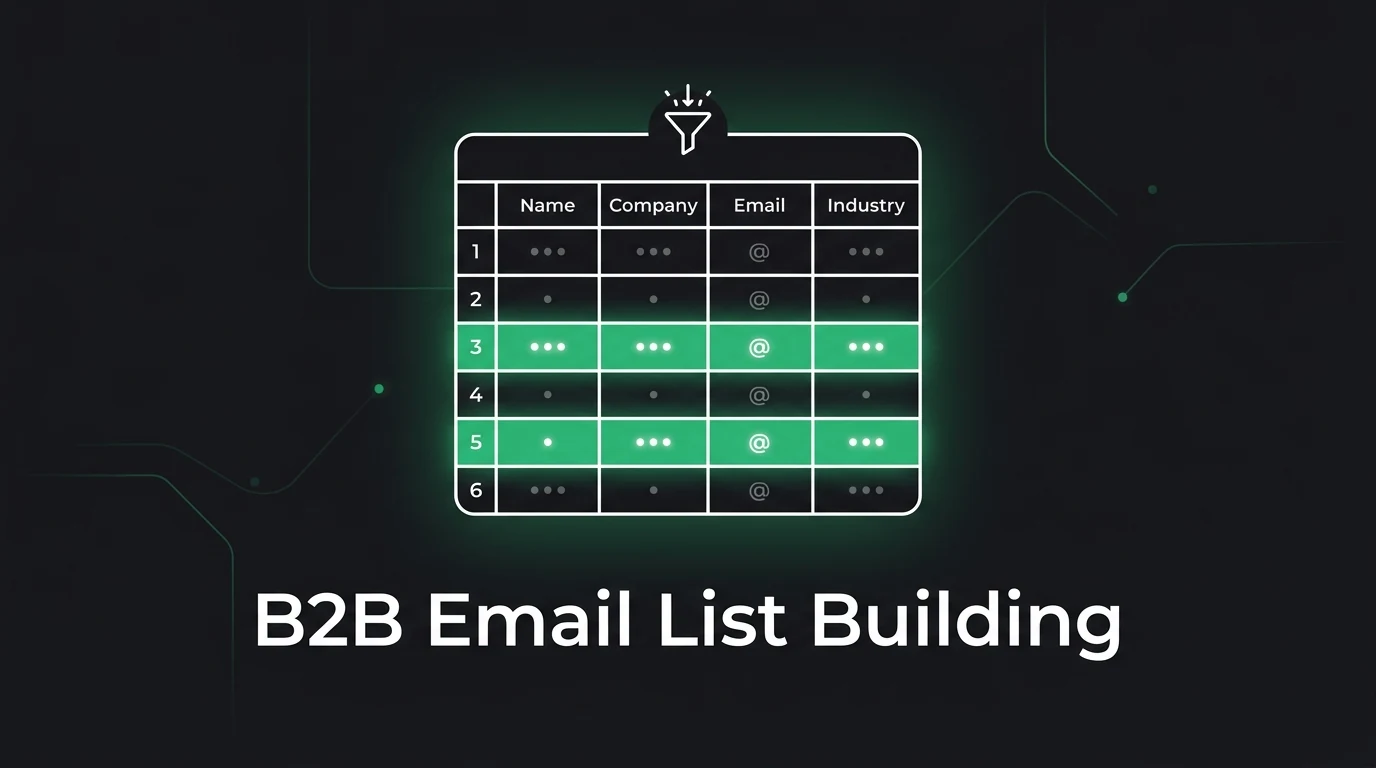 B2B email list building service